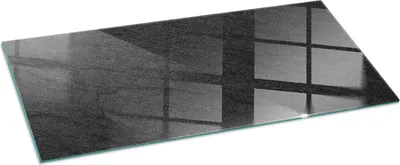 Produktbild von Glasbodenplatte für 125x50 cm – Kaminofen – Kaminplatte Glas – Schutzglas – Funkenschutzplatte –Glasbodenplatte Feuerfeste – Hitzeschutzplatte – Bodenschutz aus Glas – Steinoberflächenstruktur
