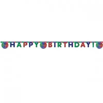 Immagine prodotto di PJ Masks Pigiama Eroi Bambini Festa di Compleanno Ghirlanda Buon Compleanno 200cm