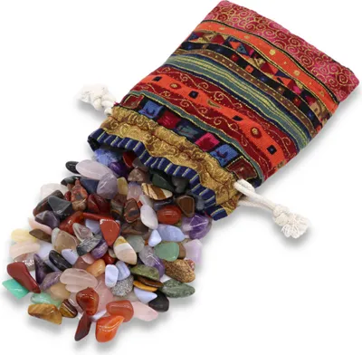 Produktbild von LAVISA Trommelsteine Heilsteine Halbedelstein Mischung | Natürliche Edelsteine und Kristalle für Dekoration und Wohlbefinden | 100% Natursteine Mineralsteine (S 320g)