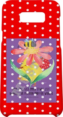 Produktbild von Mr. & Mrs. Panda Samsung Galaxy S8 plus Handyhülle  Hummel Blume - Weiß - Geschenk, Lustige Sprüche, Feld, Hummeln, Biene, Handy, Case, Hülle, Flauschig, Wespe, Cover
