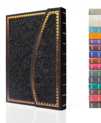 Produktbild von Magnet-Tagebuch Vintage Notizbuch Kunstleder Hardcover Liniert 20,3 x 14,4 cm Schwarz