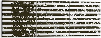 Produktbild von Bild auf Leinwand - Leinwandbild - 3 Teile - Abstraktion Schwarz Gürtel - 150x50cm - Wand Bild - Wanddeko - Wandbilder - Leinwanddruck - Bilder - Wanddekoration - Leinwand bilder - CA150x50-4855