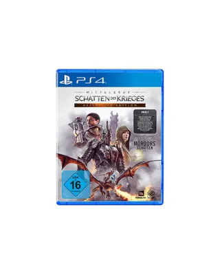 A PlayStation 4 game case for 'Mittelerde: Schatten des Krieges - Definitive Edition'.