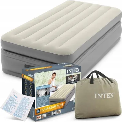 Zdjęcie produktu dla Materac dmuchany, Air Bed Prime Comfort Twin, 99x191x51 cm, Intex 64162