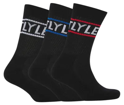 Produktbild von Lyle & Scott - Socken für Herren (3er-Pack) GT15977 (41 EU - 45 EU) (Schwarz)