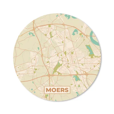 Produktbild von MuchoWow® Mauspad Mousepad Stadtplan - Moers - Karte - Vintage 20x20 cm - Mousepads - Maus Mat - Pad - Mausunterlage - Schreibtischmatte