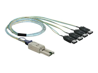 Obrázek produktu pro DeLOCK 83064, 1 m, Mini SAS SFF-8088, 4 x eSATA, Samec/samec, 6 Gbit/s