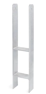 Produktbild von Alberts H-Pfostenträger |  feuerverzinkt | lichte Breite 111 mm | Gesamthöhe 600 mm | Materialstärke 5 mm