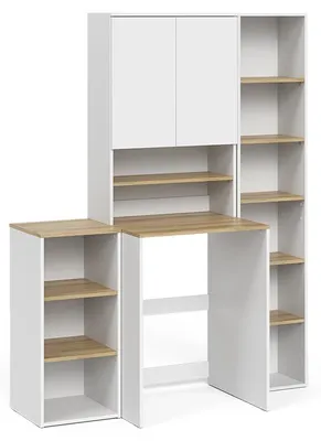 Productafbeelding van Badkamermeubelset Vicco Viktor Wit/Artisanaal eiken 4-delig, Model 59178