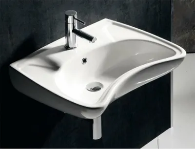 Zdjęcie produktu dla Sapho Disabled - Umywalka 595x456 mm dla niepełnosprawnych, z przelewem, 1 otwór na baterię, biała 10TP60060