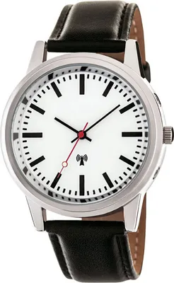 Produktbild von EUROTIME Funk-Armbanduhr im Bahnhofsdesign...
