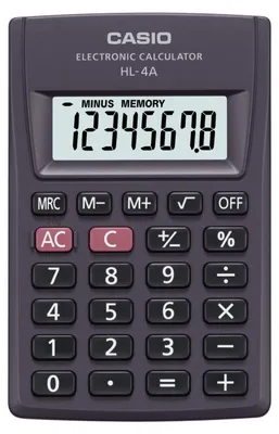 Zdjęcie produktu dla Kalkulator kieszonkowy CASIO HL-4A czarny