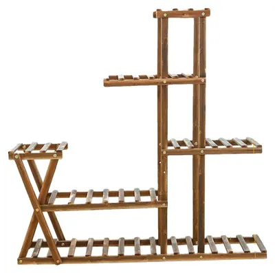 Produktbild von Pflanzenständer, 5 Etagen, Holzbau, Holzfarbe