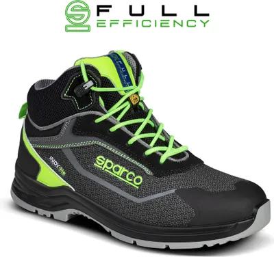 Produktbild von Sparco 07542NRVF Indy Ranger ESD S3S SR Sicherheitsschuh, Schwarz/Grün, 35