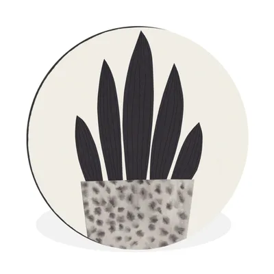 Produktbild von MuchoWow® Aluminium Wandkreis Pflanzen - Vase - Pastell - Blumen Ø 60 cm Wanddeko Modern Wohnzimmer - Wand Kreis - Wandbild - Schlafzimmer - Aluminium Bild - Kinderzimmer - Wohnzimmer Dekoration - Wandschmuck
