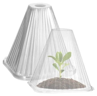Produktbild von 20 Stück Kunststoff Pflanzenhut, Garten Pflanzenglocken, Pflanzenschutz, Frostschutz, Schneckenschutz