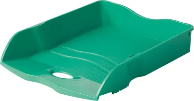 Image de Corbeille à courrier C4 verte en plastique recyclé