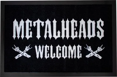 Produktbild von Türmatte - Metallhead Welcome, 060 x 040 cm