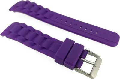 Produktbild von s.Oliver Uhrenarmband | Silikon lila 20mm SO-1988-PQ