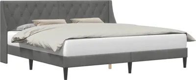 Immagine prodotto di Struttura del letto Grigio scuro 180 x 200 cm Velluto