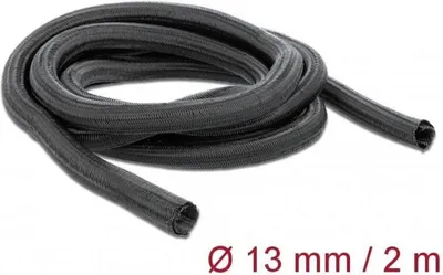 Produktbild von DELOCK Geflechtschlauch selbstschließend 2 m x 13 mm schwarz