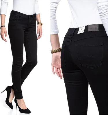 Produktbild von MUSTANG, Damen Jeanshose, Skinny fit, JASMIN JEGGINS, W26 L32, Schwarz, Jeans, baggyjeans, buggy