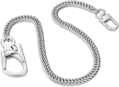 Productafbeelding van Portemonnee Ketting - Broekketting Sleutelhanger - Veilig Spullen Dragen - Versterkte Schakel - 65 cm - Zilverkleurig