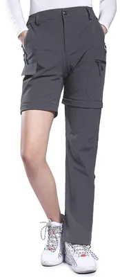 Immagine prodotto di Elzusha - Pantaloni da trekking da donna con zip e tessuto traspirante