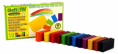 Produktbild von ökoNorm Wachsmalblöcke nawaro - 12 Farben
