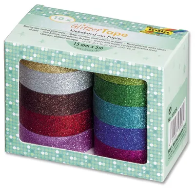 Productafbeelding van Folia 28509 Plakband, glitter, set van 10 stuks