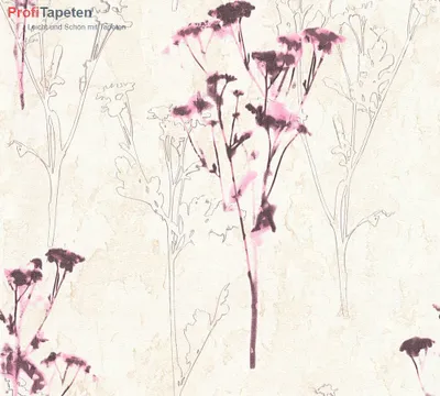 Produktbild von A.S. Création Vliestapete Free Nature Tapete beige braun lila 10,05 m x 0,53 m 343982 34398-2
