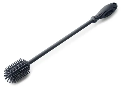 Reinigungsbürste für Flaschen, Silikon, 31 cm, schwarz