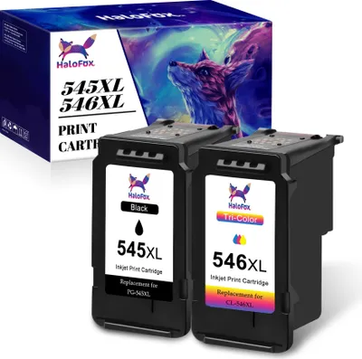 Produktbild von PG-545XL CL-546XL für Canon 545 546 Druckerpatronen Pixma MX490 MX495 iP2800 TR4550 TR4551 MG2400 MG2550 MG2900 MG3052 MG3053 (1x Schwarz ,1x Farbig)