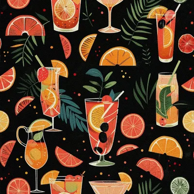 Produktbild von OUTDOOR DEKOSTOFFE OXFORD - Motiv Cocktail | DX8517