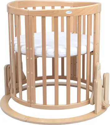 Image de Berceau balançoire adapté au lit bébé 7in1, PAS DE LIT, Nature,Nature