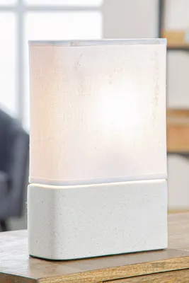 Obrázok produktu pre Stolná lampa GILDE "Sabbia" z porcelánu v exkluzívnom dizajne - 30 cm - nádherný nápad na darček v modernom dizajne - Boho, Bauhaus, Scandi