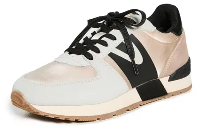 Productafbeelding van TRETORN damesvetersneaker Loyola, wit/taupe/zwart, maat 39 EU