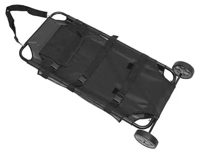 Obrázek produktu pro Nosítko pro zvířata, záchranné nosítko pro menší zvířata, skládací transportní nosítko pro psy a další zvířata, nosnost 50 kg, vozík pro domácí zvířata s tichými koly, rozměry 115 * 55 * 15,24 cm