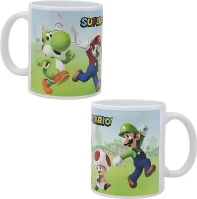 Produktbild von Super Mario Luigi Yoshi Gamer Kaffeetasse Teetasse Tasse Geschenkidee 330 ml