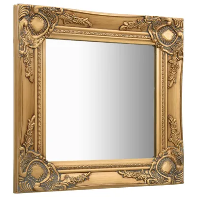 Zdjęcie produktu dla vidaXL Lustro ścienne w stylu barokowym 40x40 cm złote