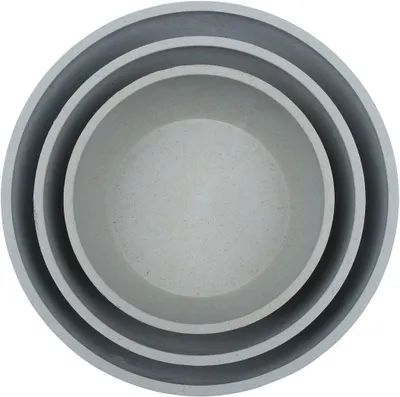 Productafbeelding van Hondenvoerbak met antislip siliconenring, 570 ml, 14 x 14 x 5,2 cm, geschikt voor voer en water