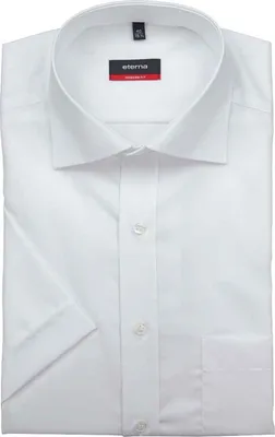 Obrázek produktu pro Eterna Modern Fit Shirt Half Sleeve Poplin White 1100/00/C187, Velikost: 40