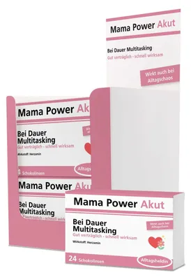 Produktbild von Mama Power Akut Scherztabletten 22g Schokolade Geschenkidee für Geburtstag Mutter