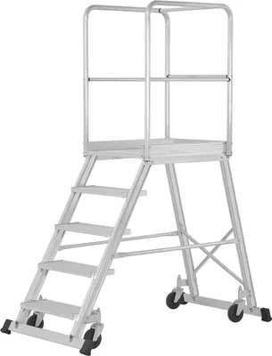 Produktbild von Hymer Podesttreppe fahrbar einseitig begehbar 8 Stufen
