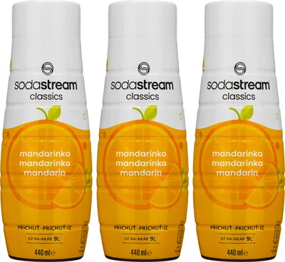 Image de Sirop de mandarine Sodastream, 440 ml, 3 pièces