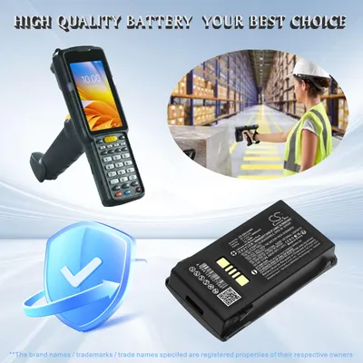 Immagine prodotto di TECHTEK Batteria compatibile con [Zebra] MC33, MC330, MC3300, MC330K, MC330M sostituisce BT-000337, per BT-000338, per BTRY-MC33-27MA-01