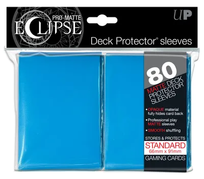 Produktbild von Ultra Pro UP Deck Protector PRO-MATTE ECLIPSE Hellblau (80 St.)