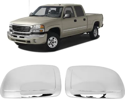 Produktbild von 1 Paar Flügelspiegel-Abdeckkappe links rechts Türgehäuse Ersatz für Chevy Silverado 1999 bis 2006. Galvanik