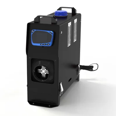 Obrázok produktu pre NAIZY 12V dieselový ohrievač, 8 kW, mobilné zariadenie s modrým LCD panelom, čierne puzdro, diaľkové ovládanie, ohrievač vhodný do dielne