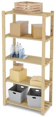 Immagine prodotto di Libreria in legno con 5 ripiani per l'archiviazione e l'organizzazione
